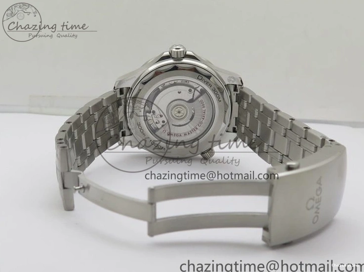 0202 Seamaster Diver 300M ORF 1:1 Best Edition Black Ceramic White Dial on SS Bracelet A Reliable 7865